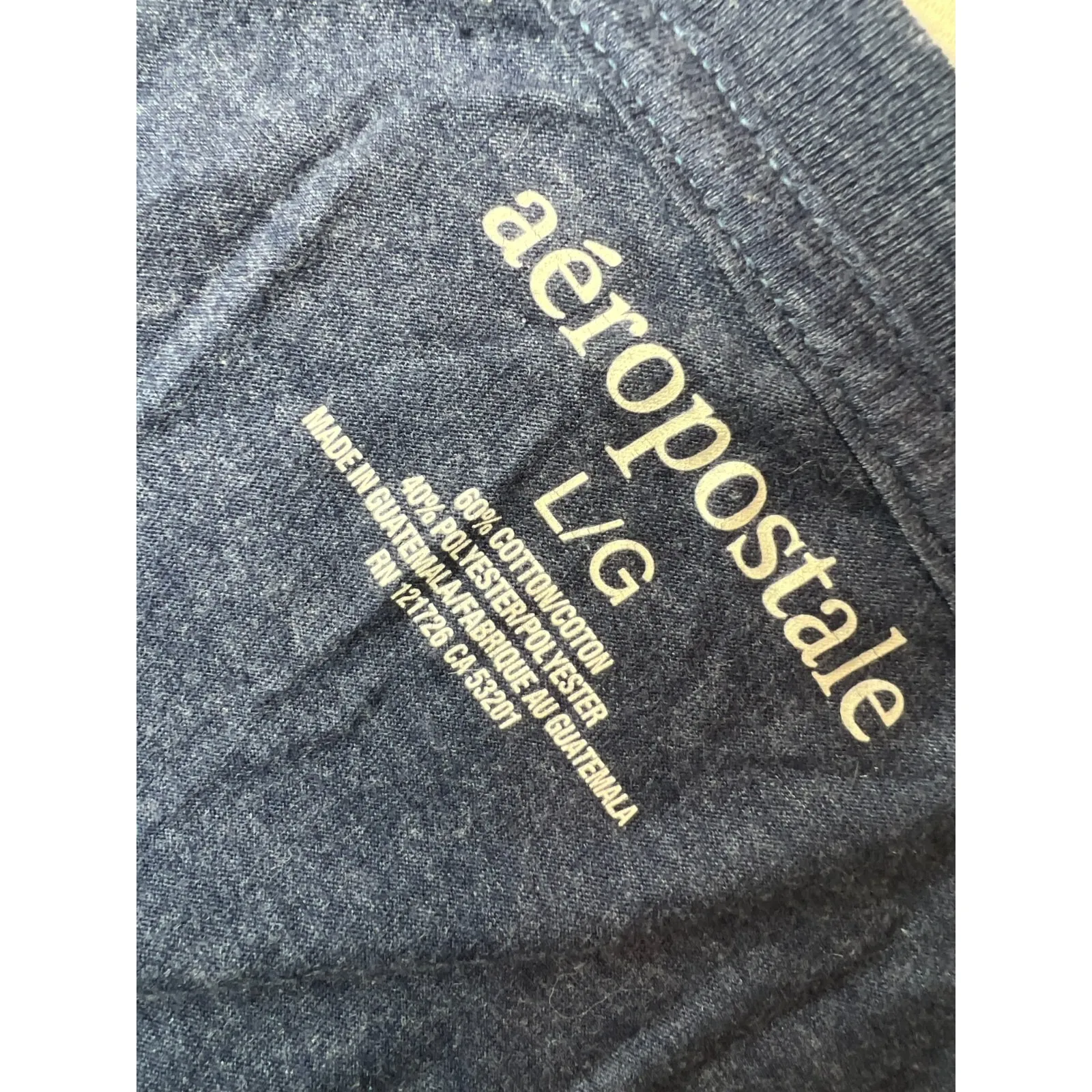 Aeropostale Tee Shirt size Large Womens Y2K‎ 90s 80s Spell Out Script T-Shirt - Image 3