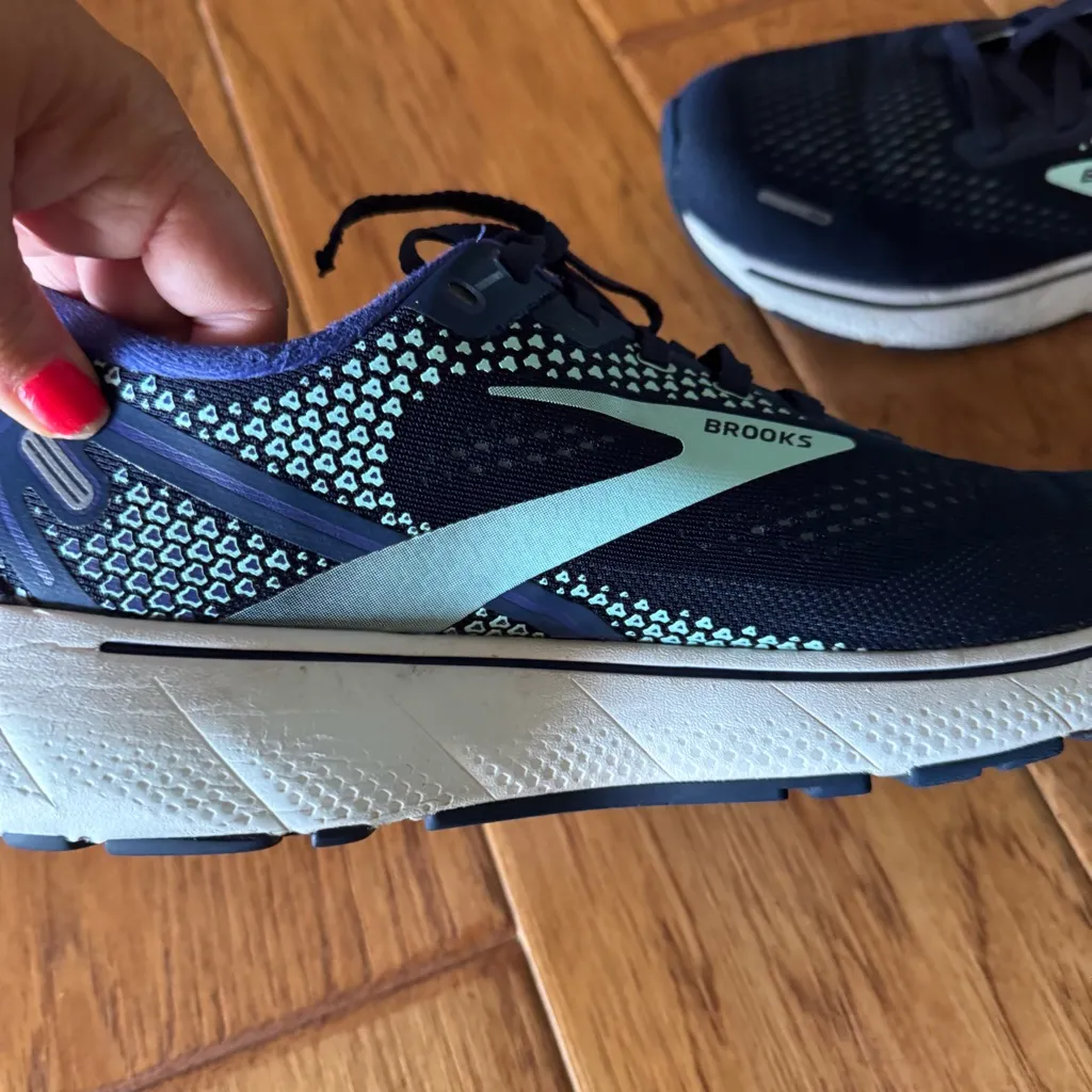 Brooks Ghost 14 Athletic Sneaker Shoes Women's Size 11 Purple Mint Green - Image 5