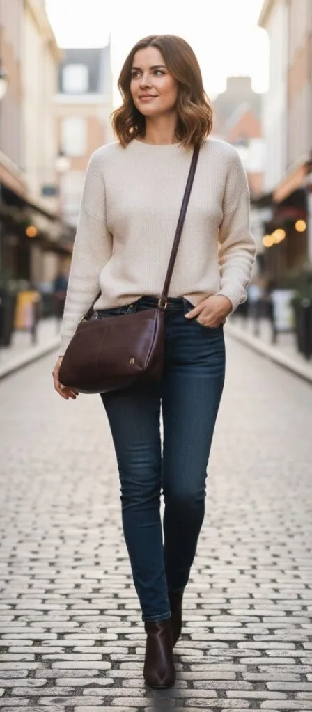 Etienne Aigner Genuine Leather Shoulder Bag Burgundy One Size - Image 1