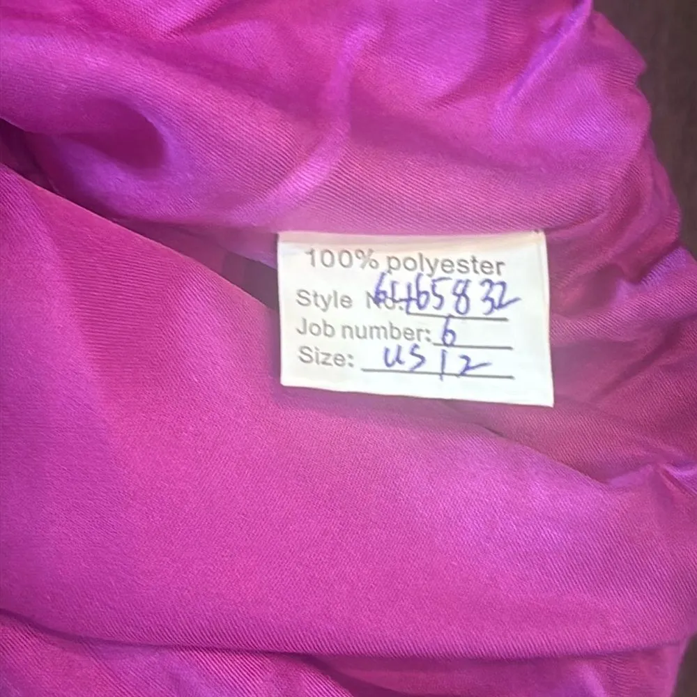 Women’s Chiffon 3 Piece Party Formal Mother of the Bride Pants Suit Size 12 NEW Purple - Image 13