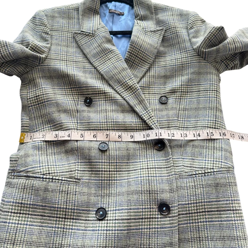 J. McLaughlin Foxley Wool-Blend Jacket Blazer Plaid Wool Blend Size 0 Academia - Image 13