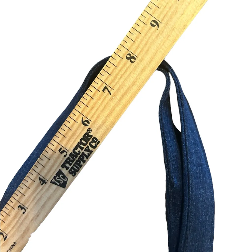 Hand Crafted Blue and White Checkered Tote Bag - Image 4