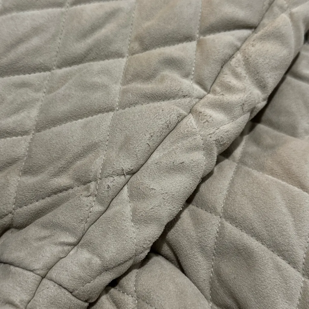 Appleseed's Khaki Tan Quilted Long Puffer Jacket with Pockets, Size Small Petite - Image 8