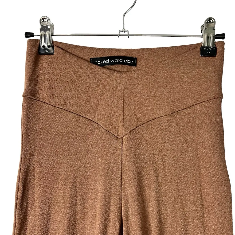 NWOT Size S Snatched V Waist Leggings Brown Skinny High Rise - Image 3