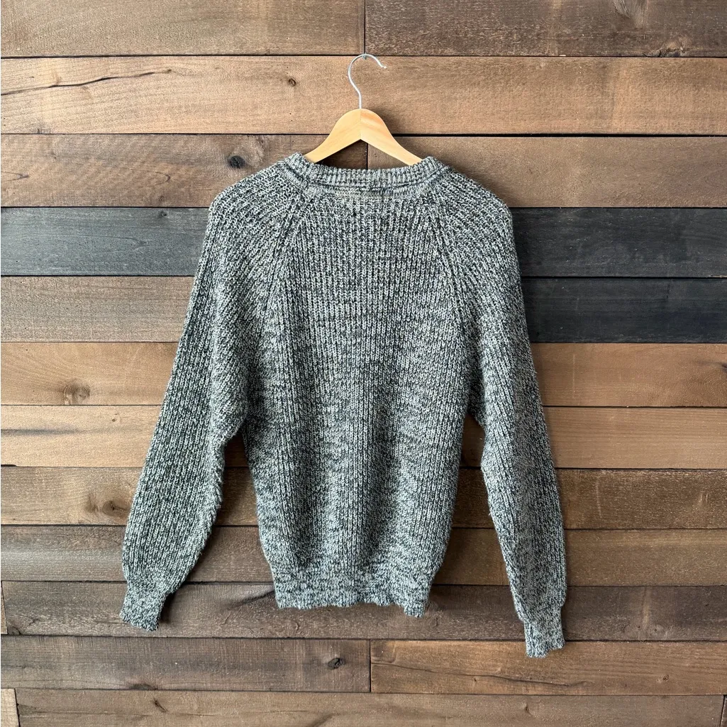 Vintage 80s Penn’s Landing Marled Knit Sweater Gray Chunky Acrylic Medium - Image 8