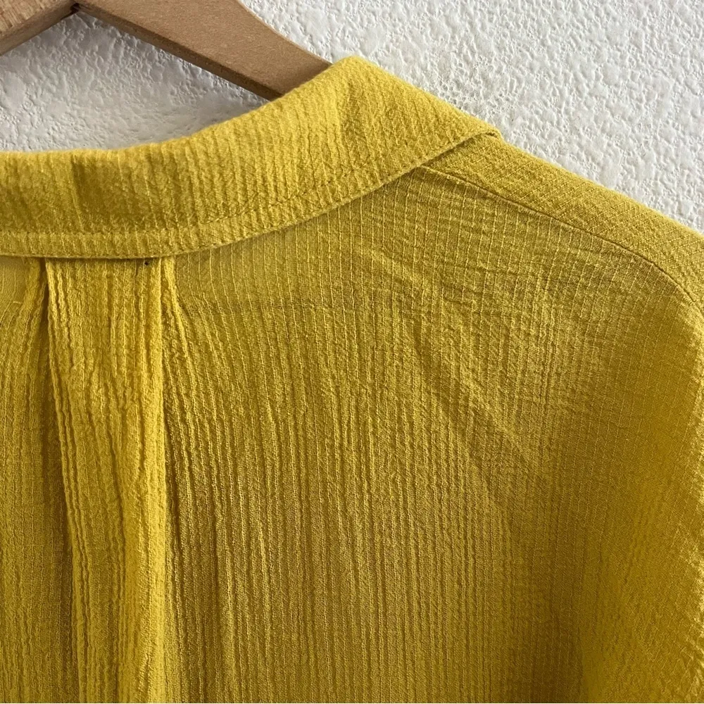 Melloday Gauzy Coastal Grandma Popover Shirt Collar Small - Image 7