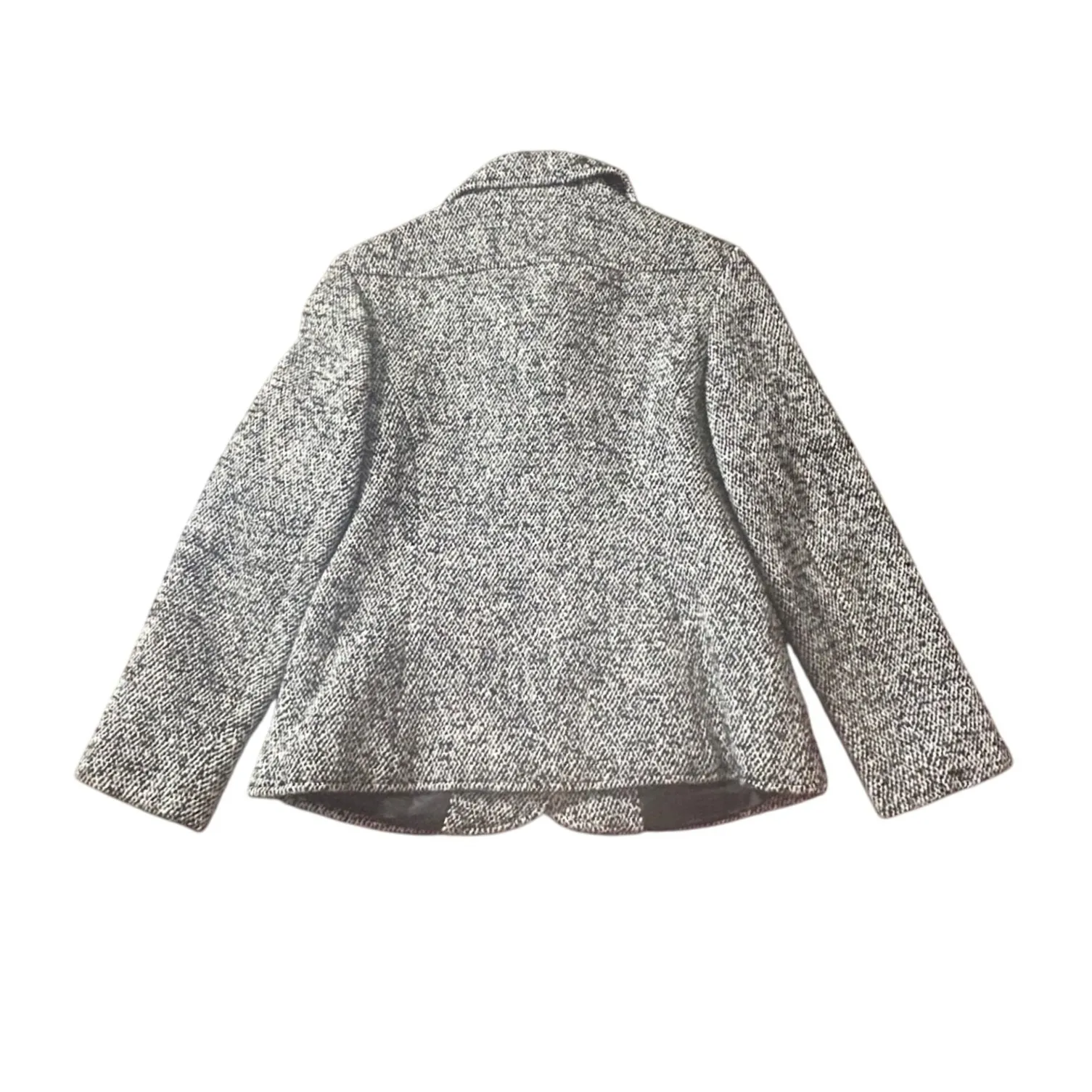 Vintage Devon Hall Robert Tabor Classic Tweed Suit Jacket Skirt Set Women Size 8 Gray - Image 3