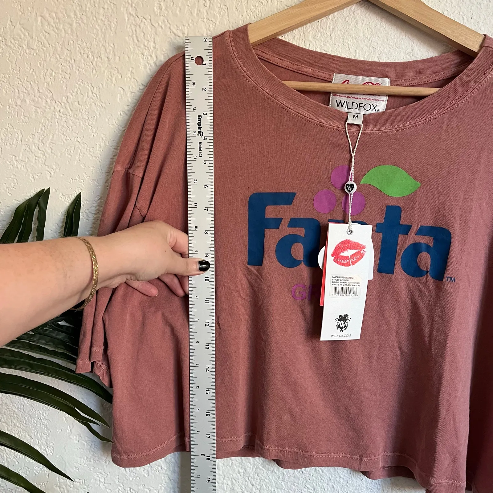 WILDFOX x Coca-Cola Fanta Grape Alhambra Cropped Oversized Tee M NWT - Image 7