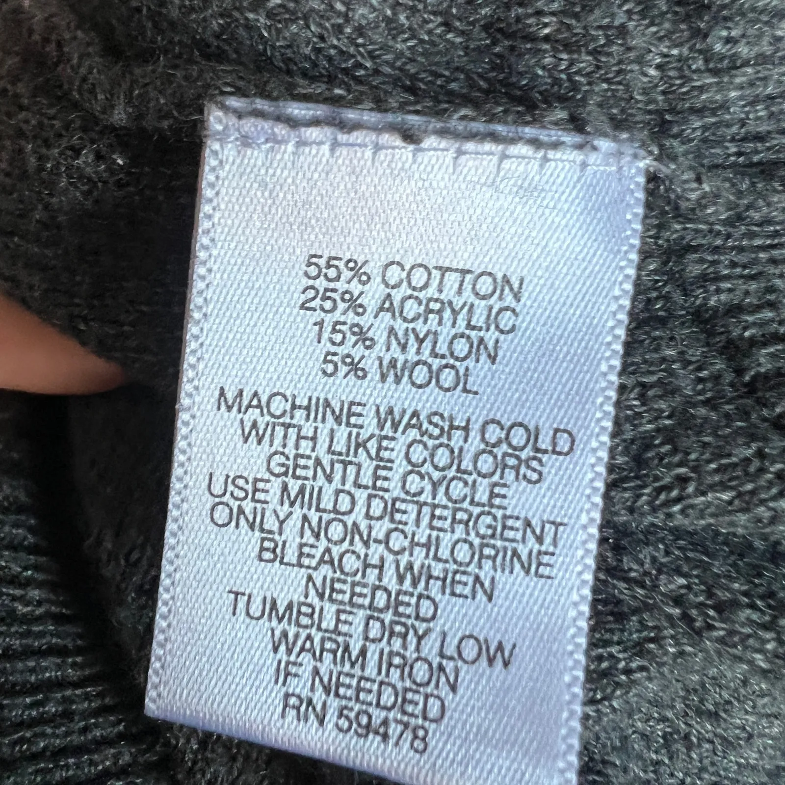 Anthropologie Between Me and You Gray Batwing Sweater Boho Slouchy Knit‎ Large - Image 6