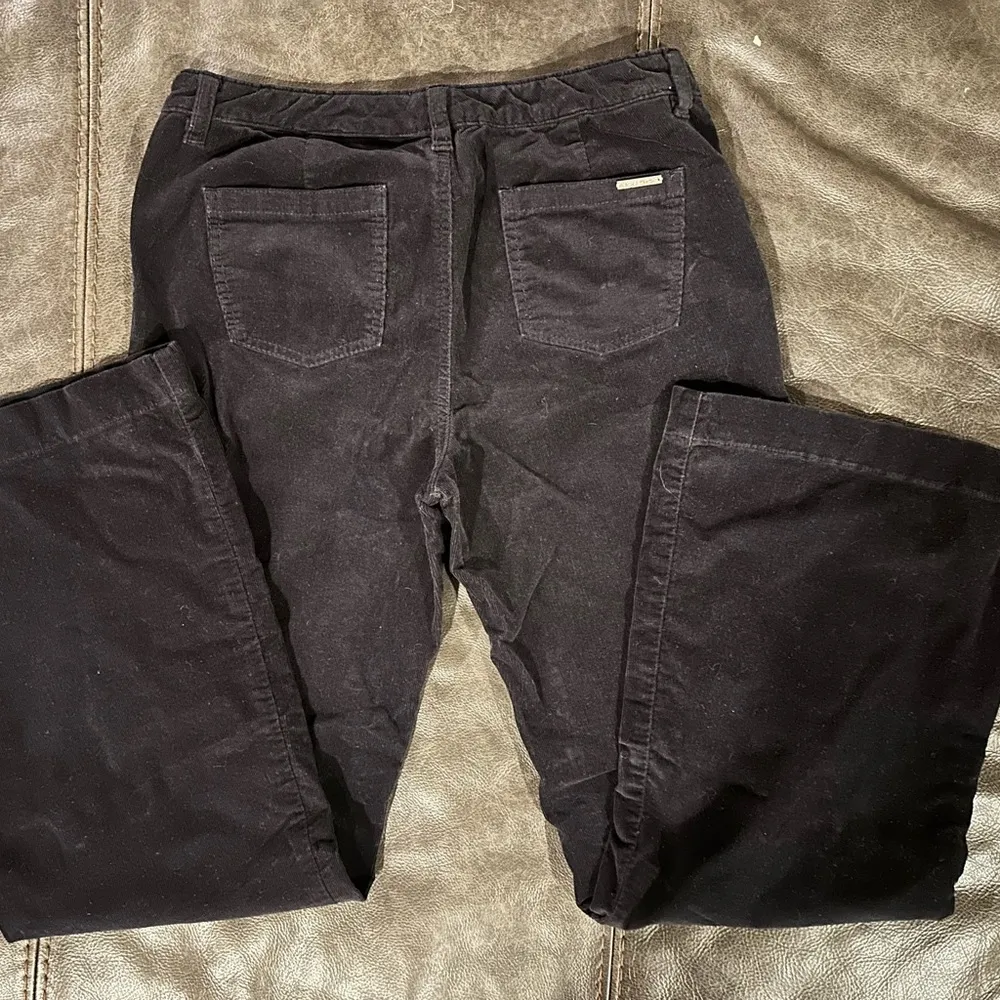 Michael Kors velvet feel corduroy flare pants low rise - Image 4