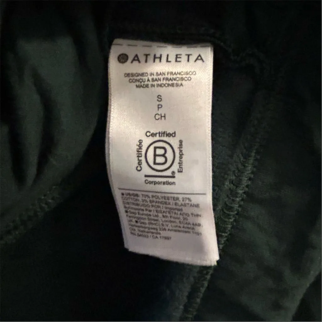 Athleta Women's Green Pullover Sweatshirt Size S Long Sleeve Activewear - Image 12