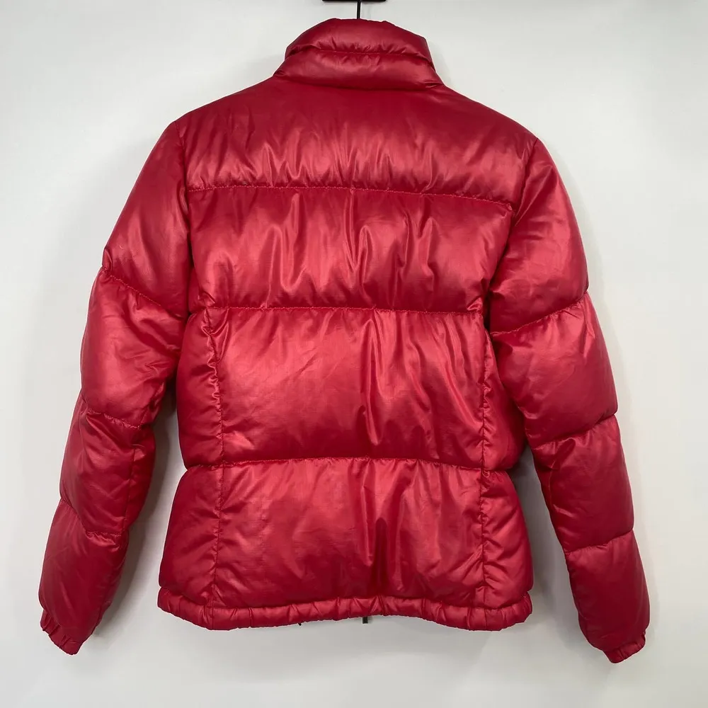 Columbia Down Feather Puffer Jacket Winter Insulated Red Womens Size Small - Image 2