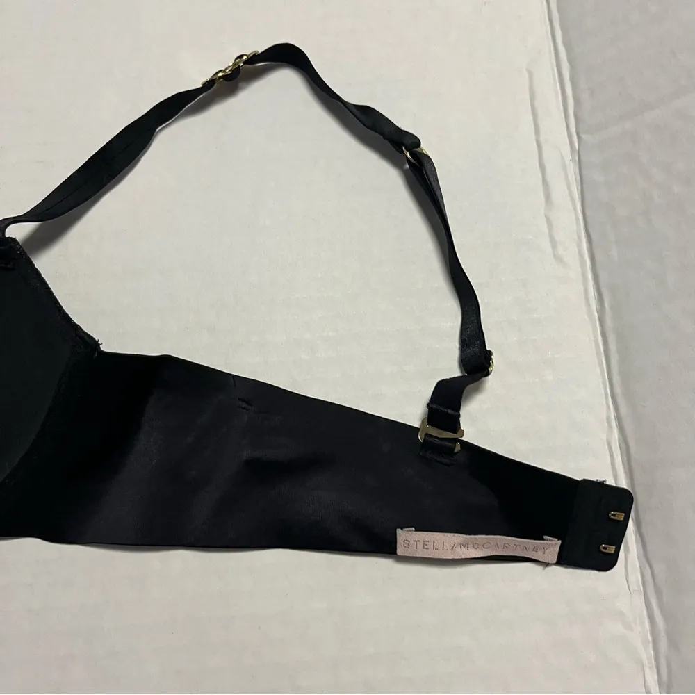 Stella McCartney Bra Basic Mesh Balconette Bra in Black Sz 34B EUC Style S72-108 - Image 10