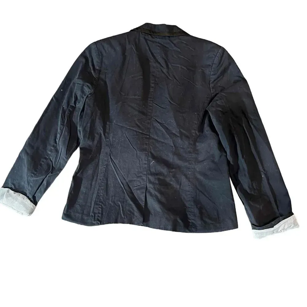 American Eagle Single-Breasted Button Closure Front Pockets Blazer Size Medium‎ - Image 6