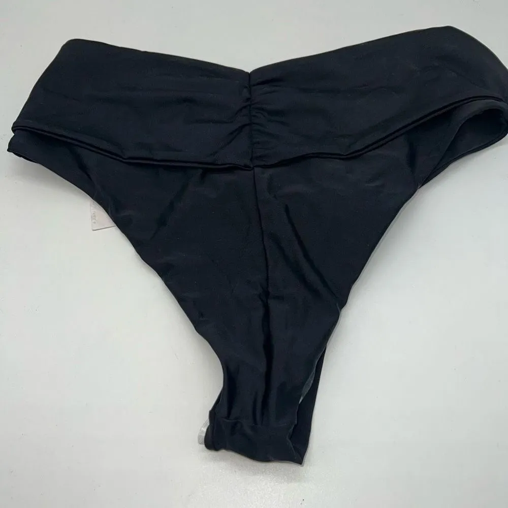 Swiminista Classy Black Tie Front Bikini Bottom Size XL - Image 10