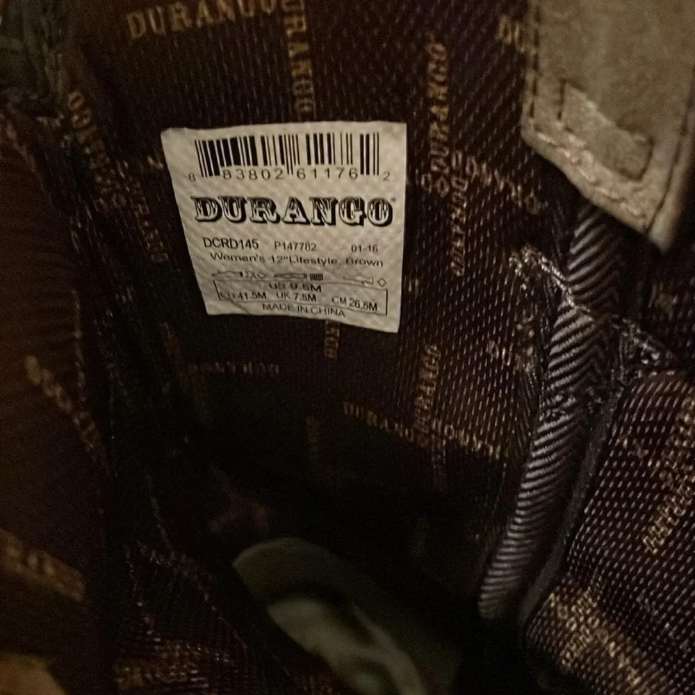 DURANGO CRUSH ACCESSORIZED WESTERN BOOTS WOMEN'S Size 9.5M - Image 5