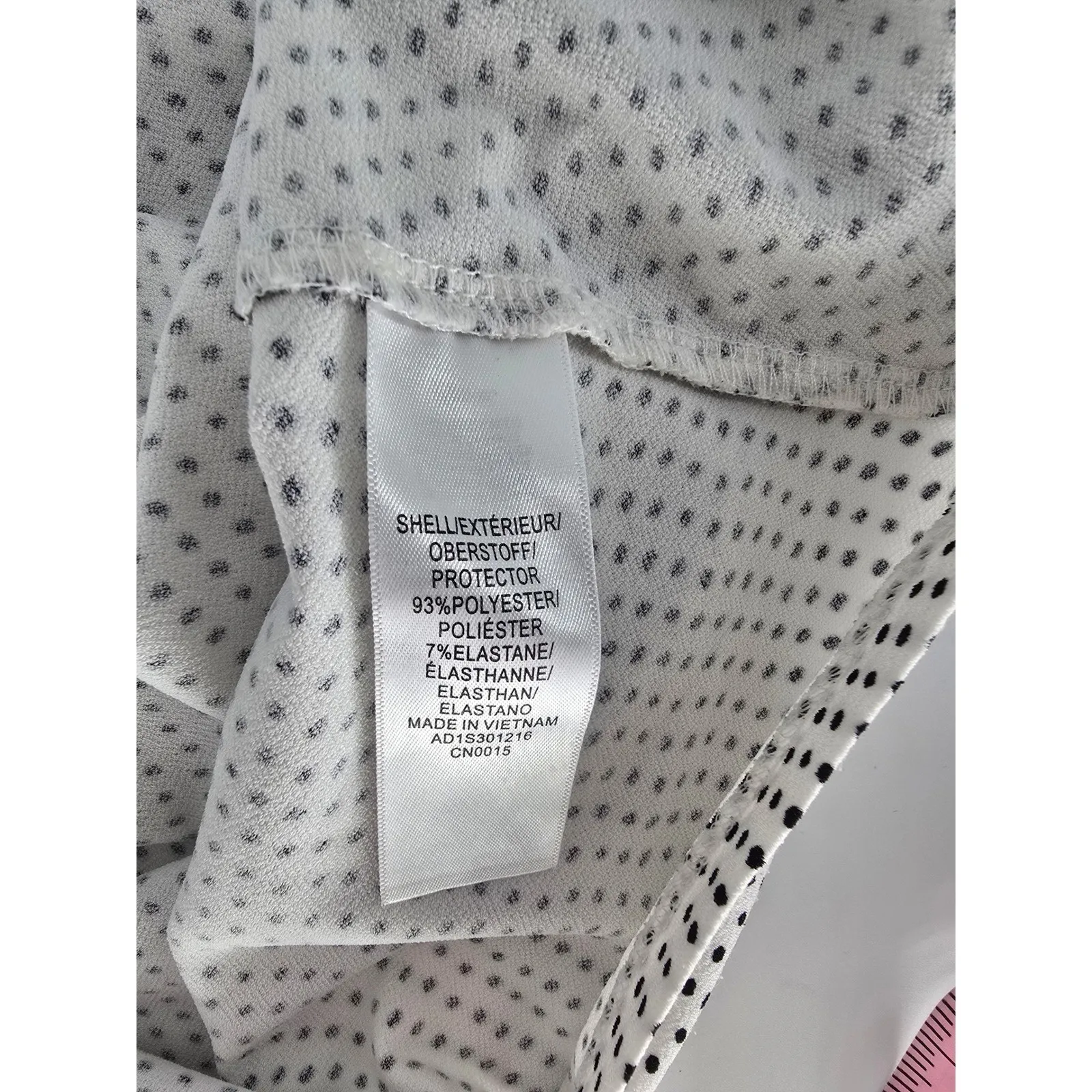 Adrianna Papell Women's XL Polka Dot Ruffle Sleeve‎ Tie Front Blouse Top - Image 5