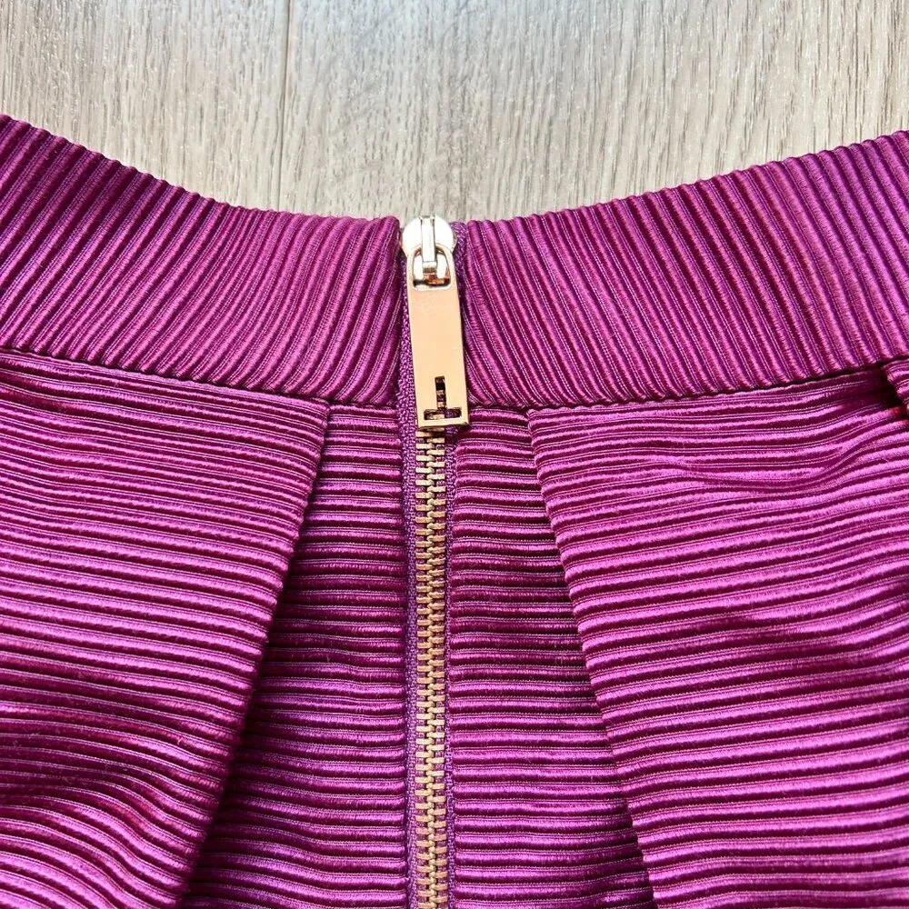 Ted Baker Zelida High Waisted Midi Skirt Purple Size 1 - Image 9