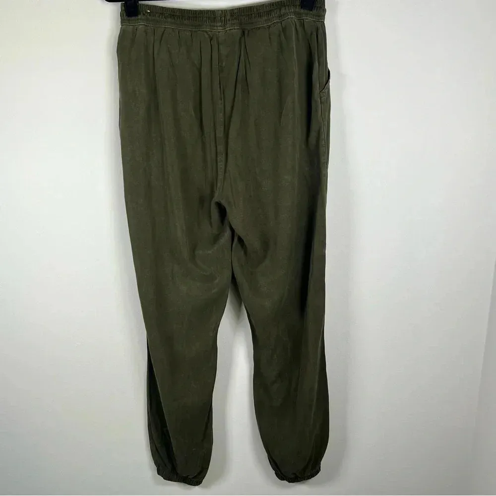 Pink Victoria’s Secret Womens Lightweight Joggers Olive Green Pull On Size Small - Image 10
