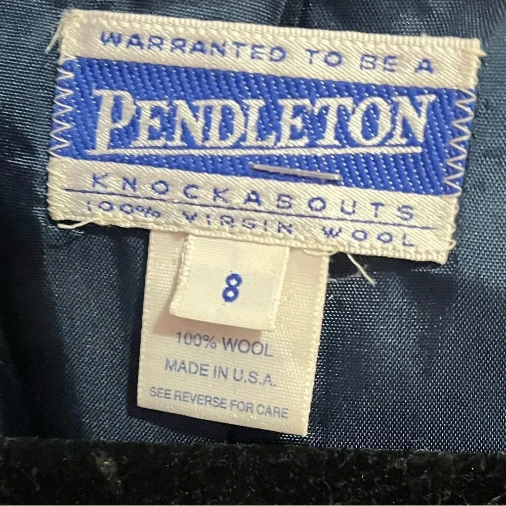 Pendleton Vintage  100% wool navy blue blazer size 8 - Image 2
