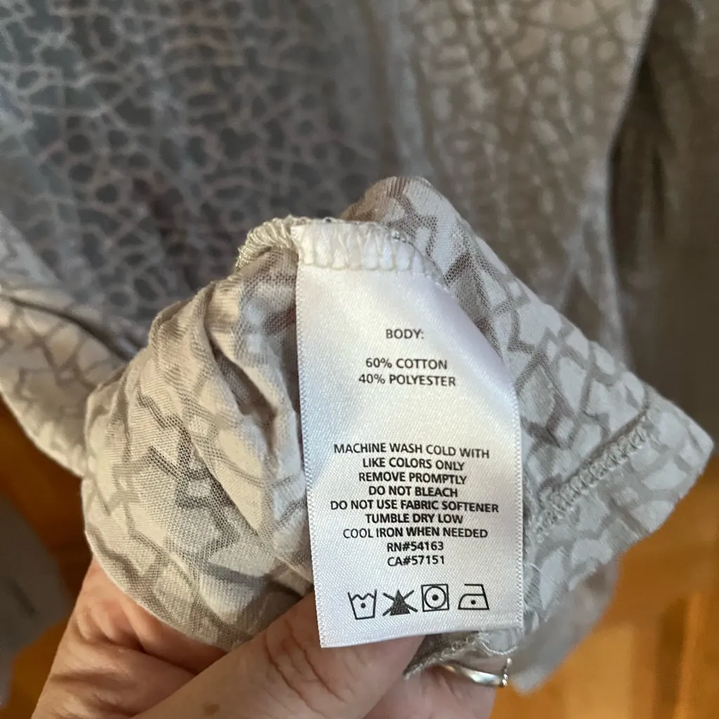 Calvin Klein Performance grey sheer workout hoodie with thumbholes size xl Gray - Image 4