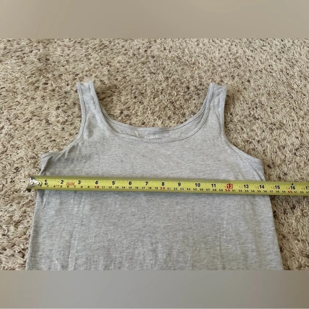 Duluth Trading Company No Yank Wireless Built In Bra Tank Top Size XS Grey - Image 7