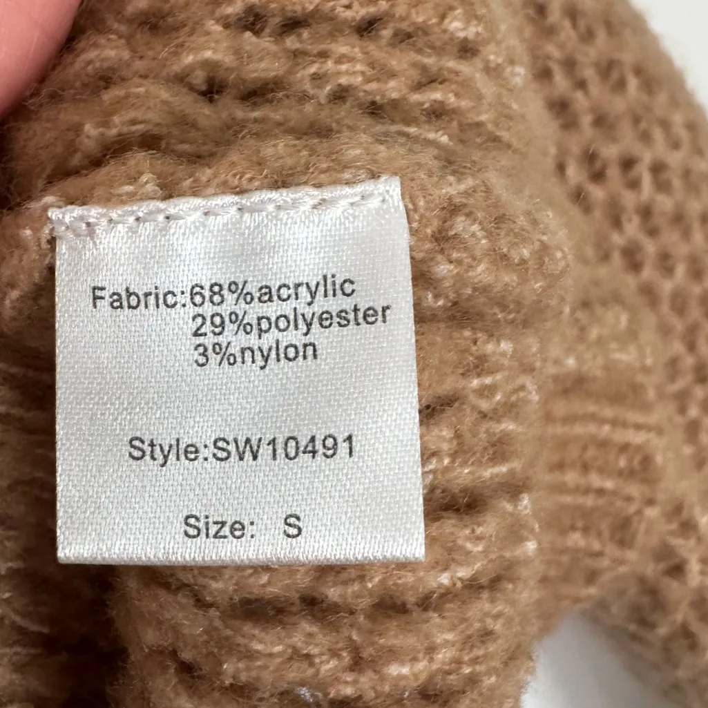 Elan Chunky Cozy Tan Sweater, NWOT - Image 7