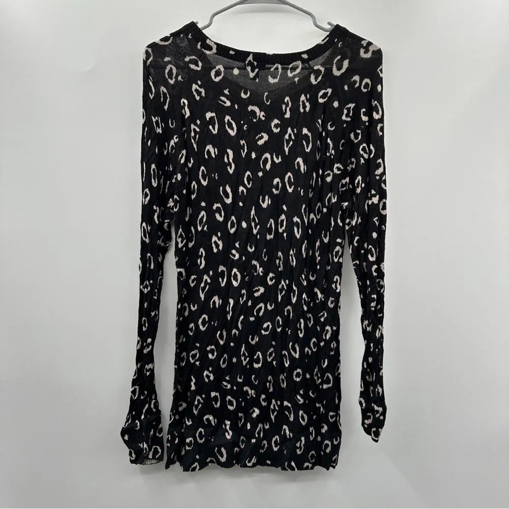 Torrid Leopard Cheetah Print Lightweight Long‎ Sleeve Pullover Tunic Sweater 2X - Image 4