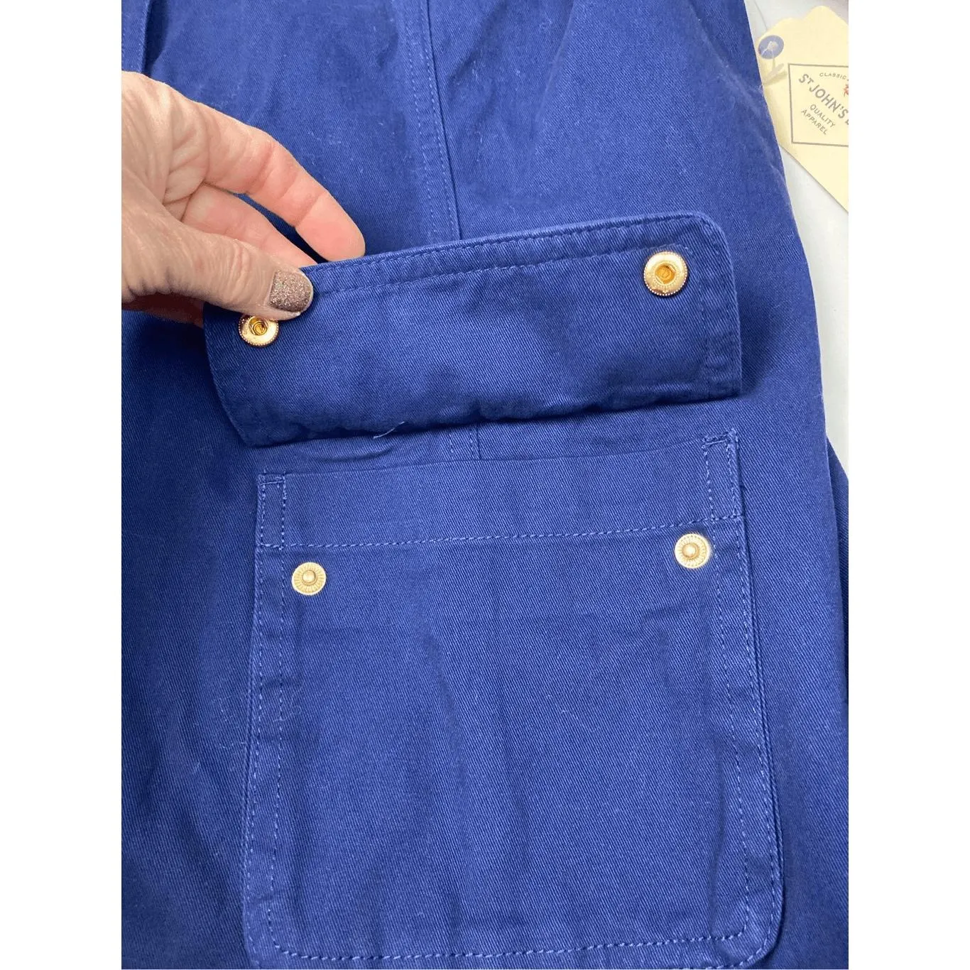 St.‎ John's Bay Lightweight Field Jacket American Blue L - Image 7