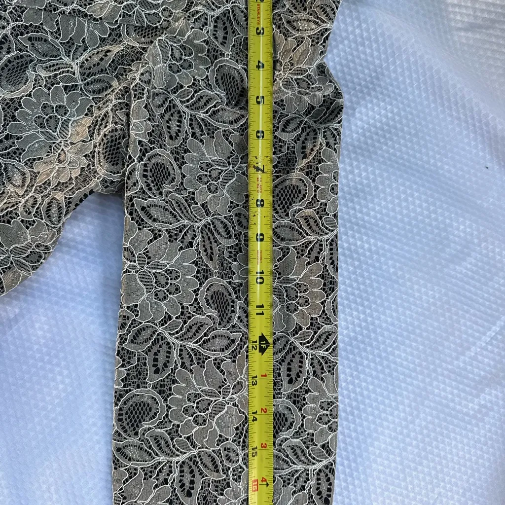 Alex Evenings Black and Cream Lace Blazer - Image 6