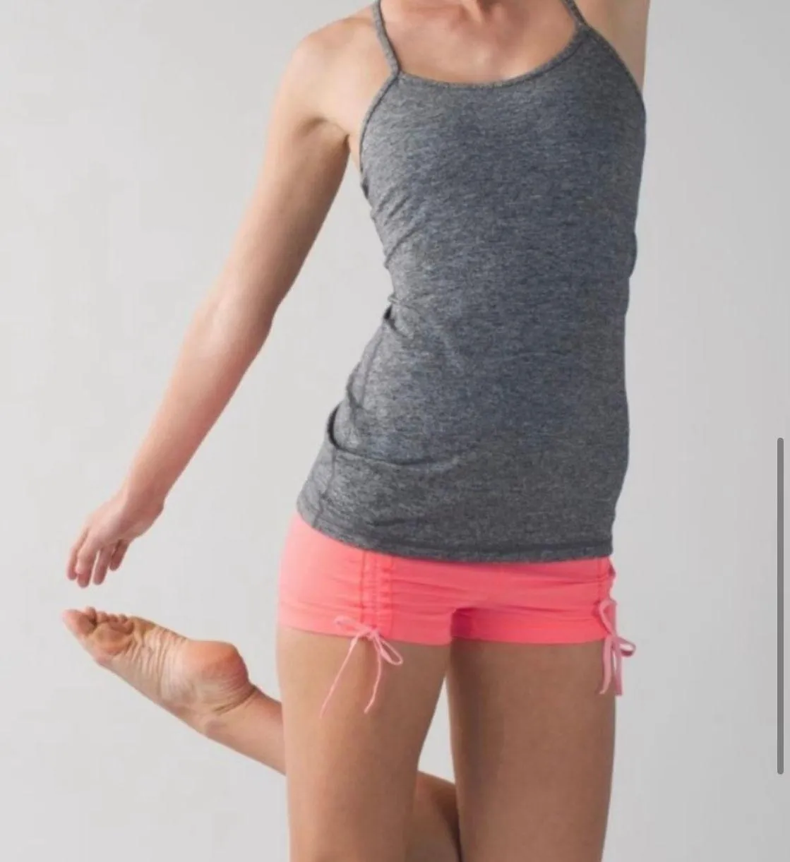 Neon Peach Biker Shorts - Image 3