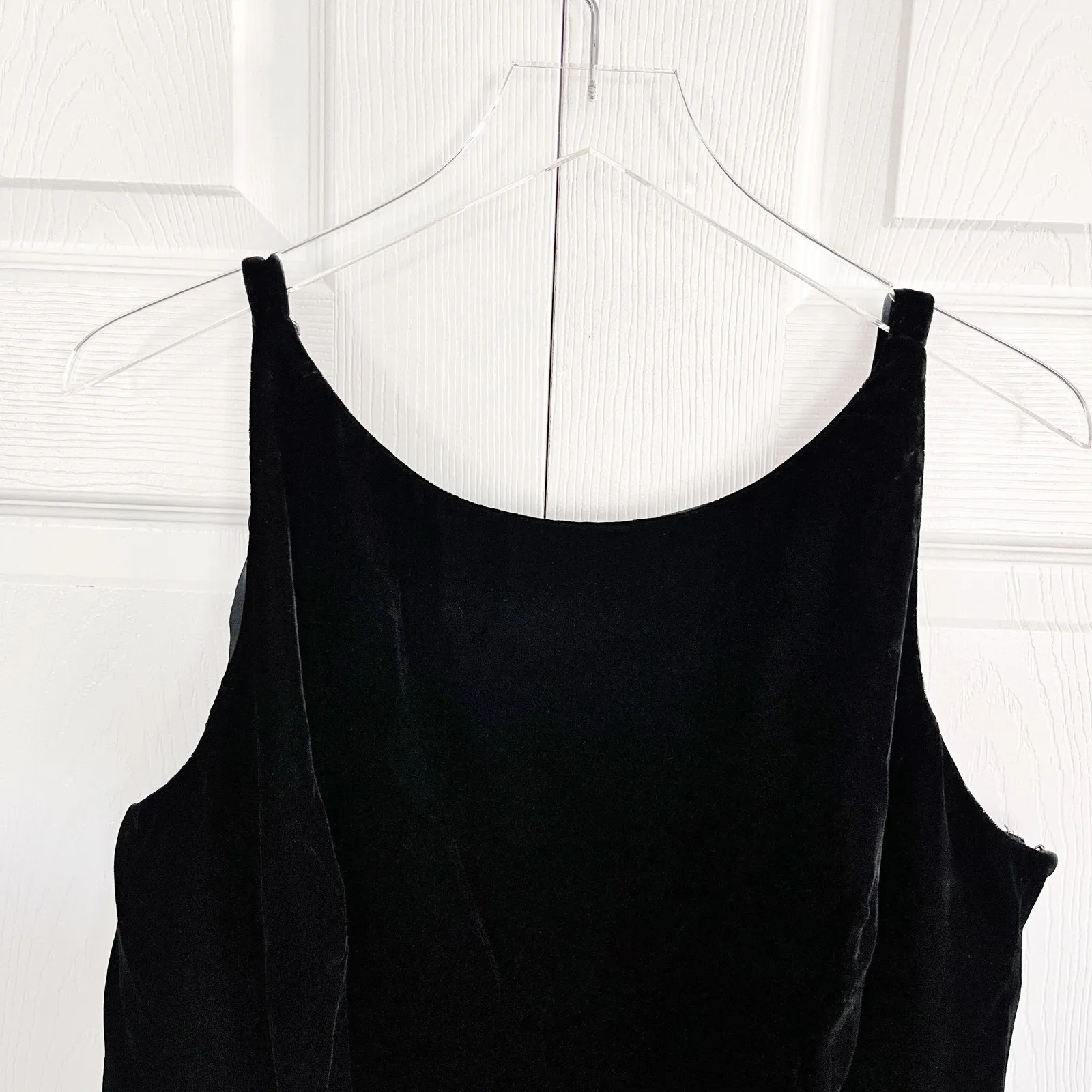 American Living Vintage Velvet Drop Waist Bubble Hem Tartan Plaid Dress - Image 2