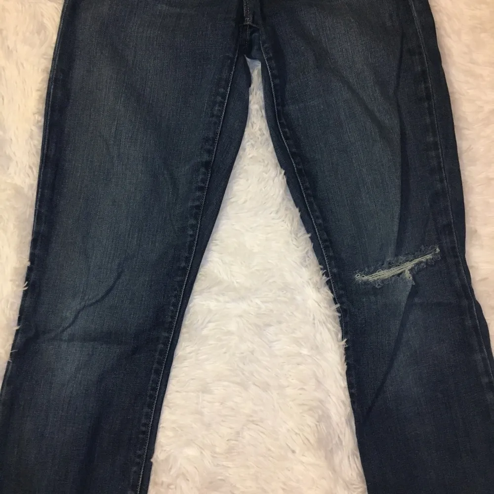 GAP 1969 Women’s Real Straight Dark Rinse Blue Denim Jeans, 28/6 - Image 7