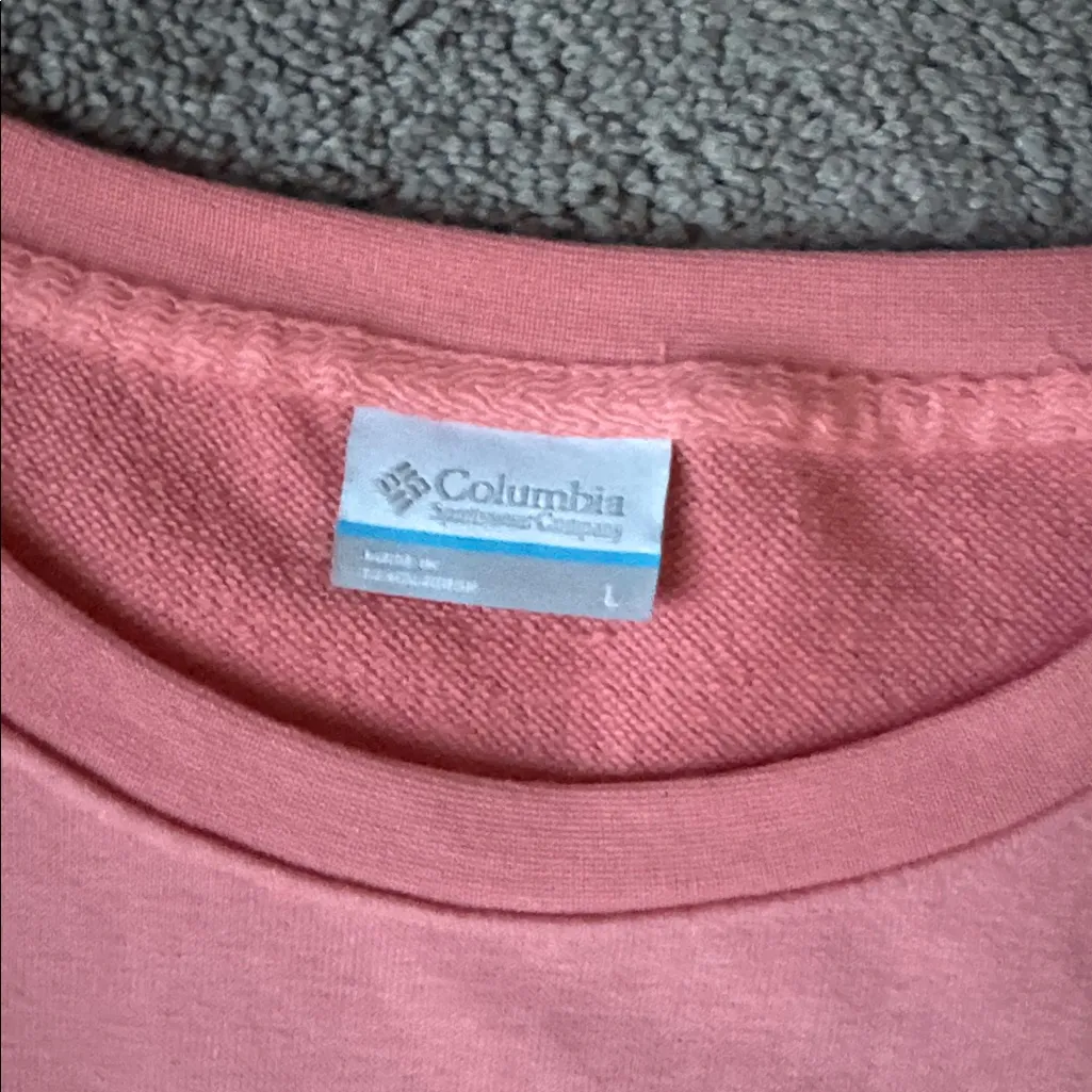 Columbia Peach Pink Sweat Drawstring Dress SIZE L - Image 2