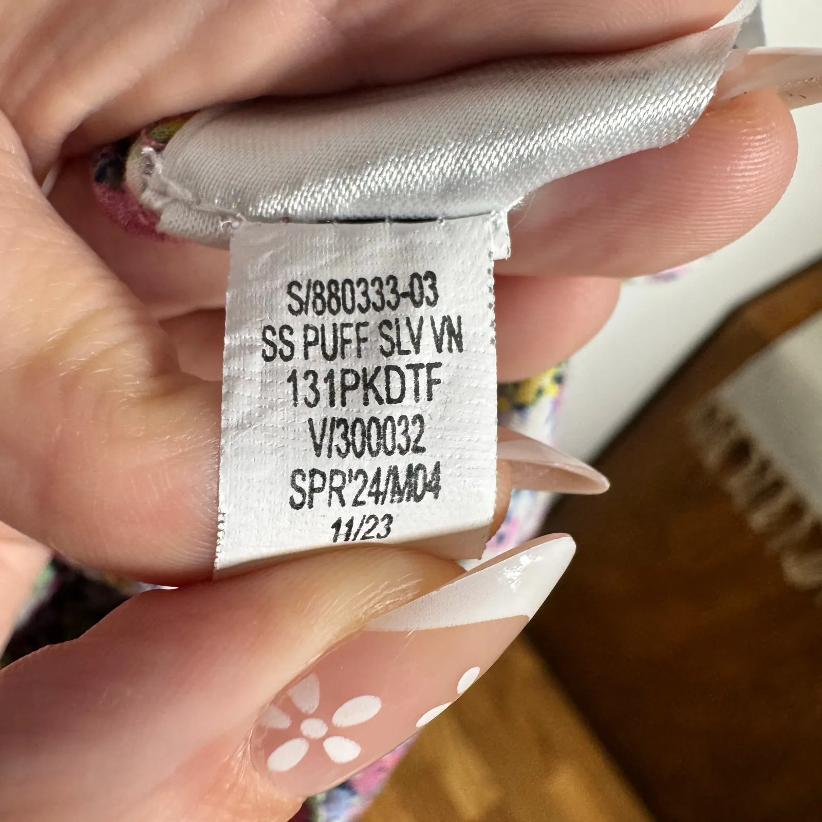 Gap Puff-Sleeve Smocked Mini Dress Women M Ditsy Floral Cottagecore Boho Babydol - Image 8