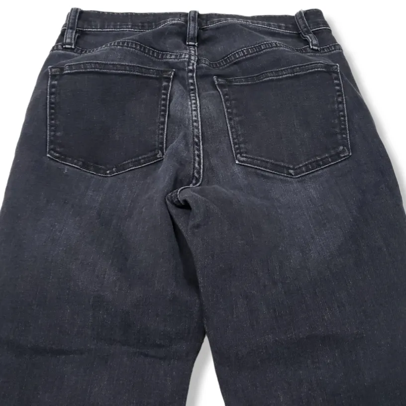  Jeans Size 25 Women's J.Crew Denim Vintage Straight Jeans Stretch Raw Hem  - Image 4