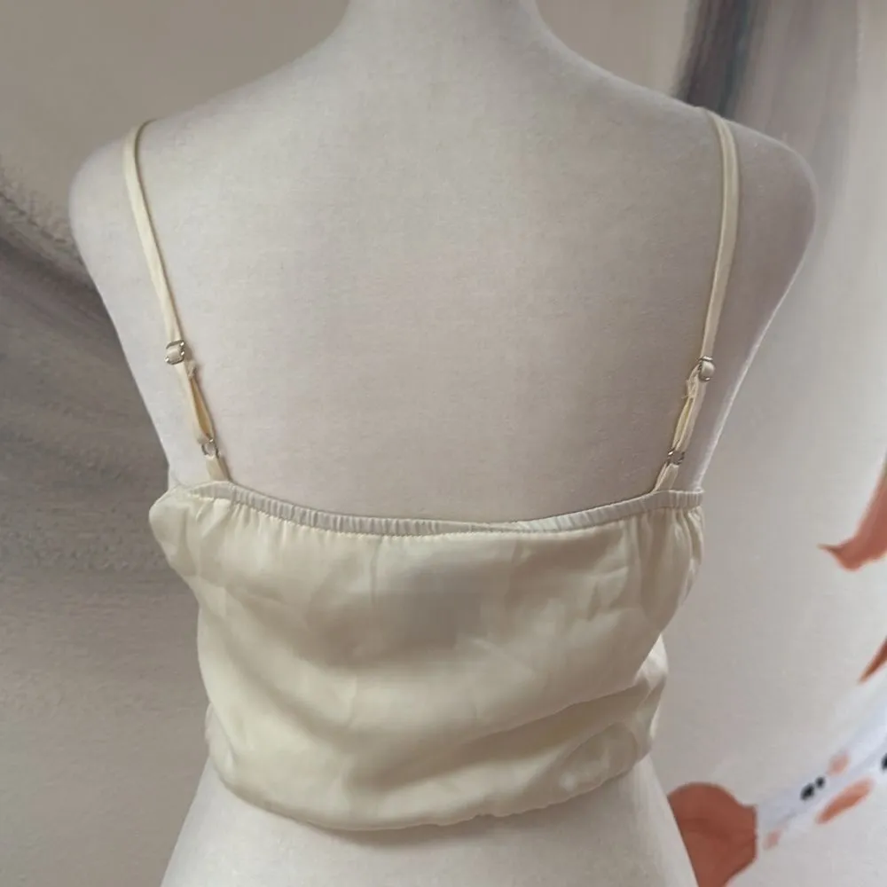 Princess Polly bandeau.  Size 4. Adjustable straps.  Zipper side. - Image 3