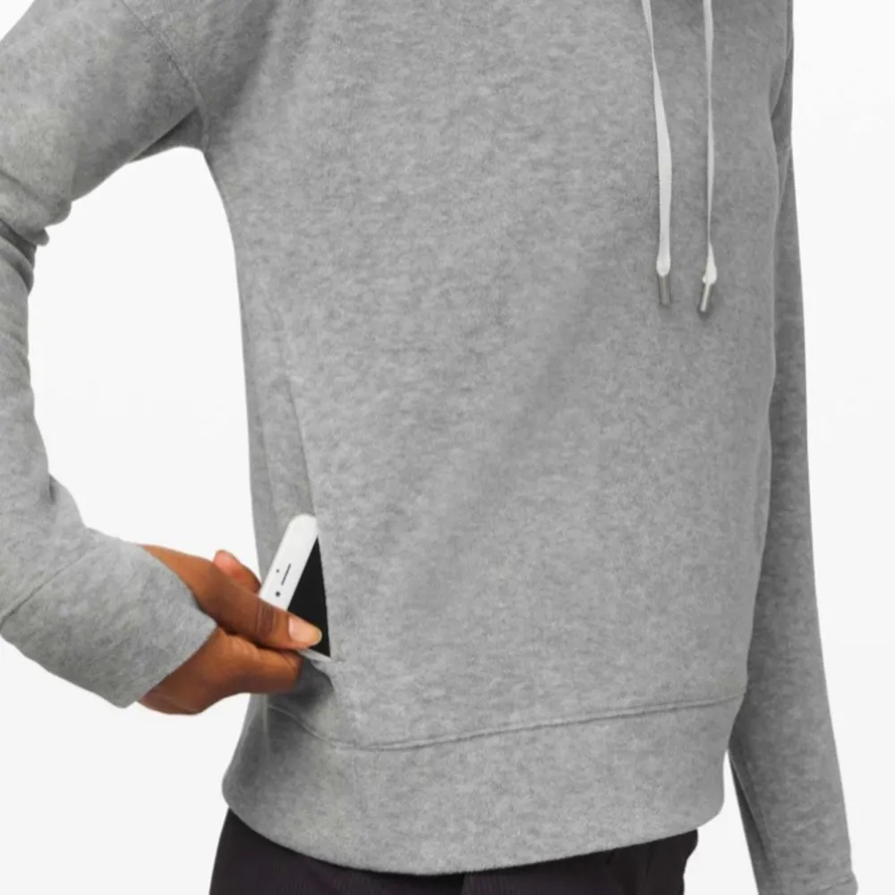 LULULEMON Go Forward Pullover Fleece Heathered Core Light Gray Sweater Size 6 - Image 4