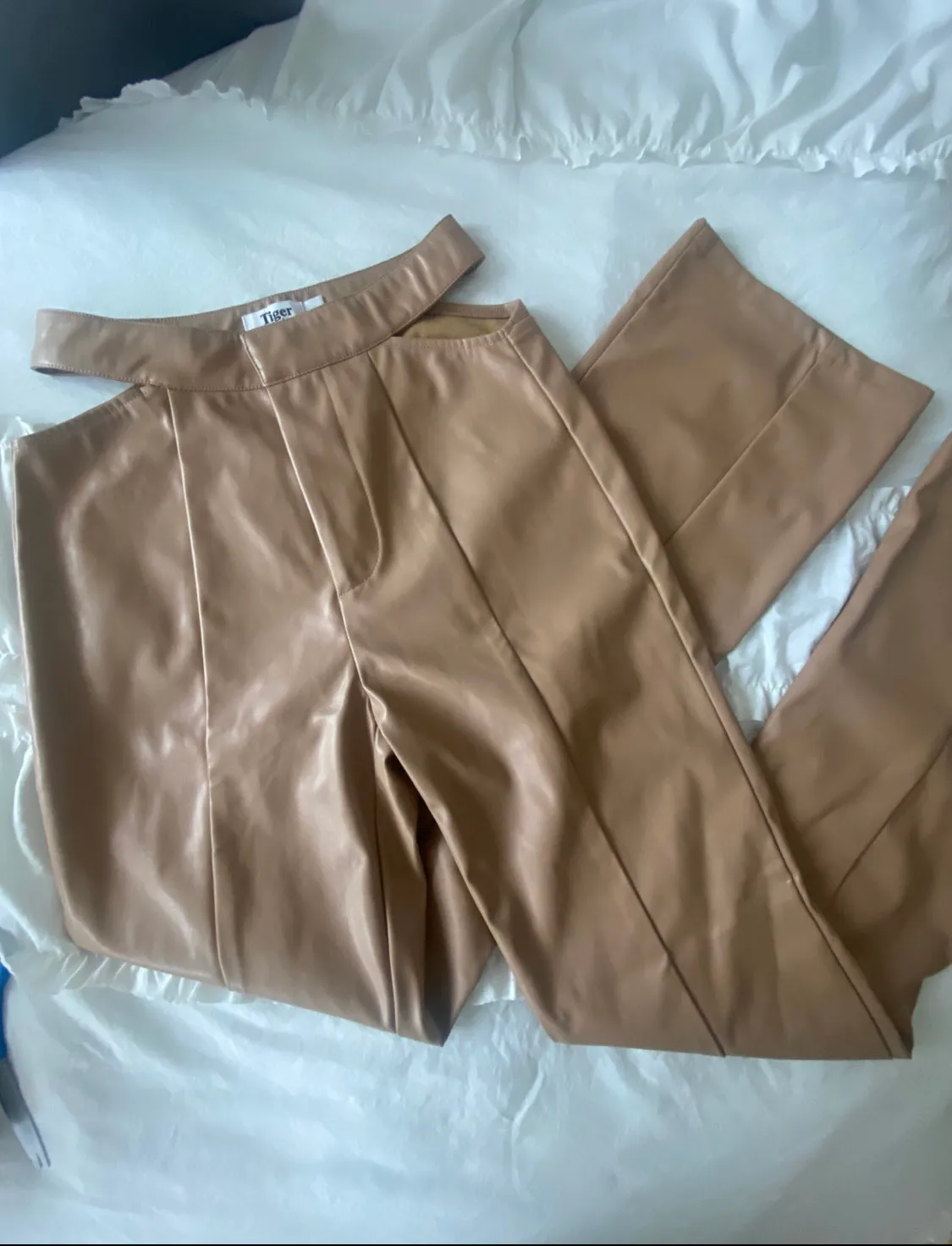 Faux Leather Cutout Palmer Pants and Meshki Top Bundle - Image 5