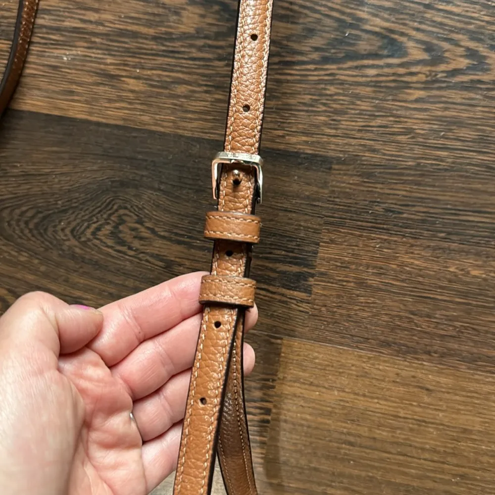 Kate Spade Leather Crossbody Purse Brown - Image 4