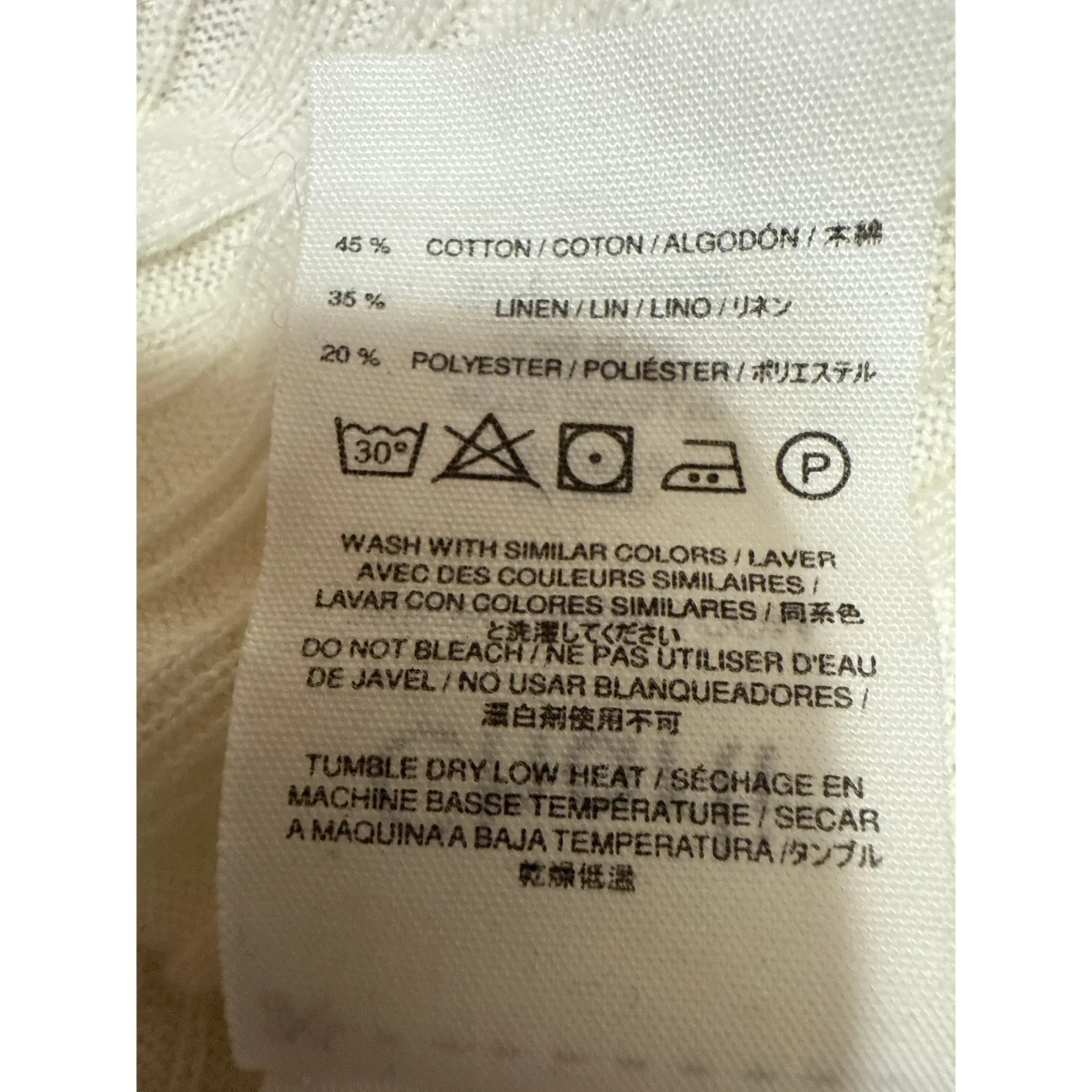 Charli Women's White Linen Rib Knit Long Sleeve Belted Pocket Maxi Robe Size M Size M - Image 5