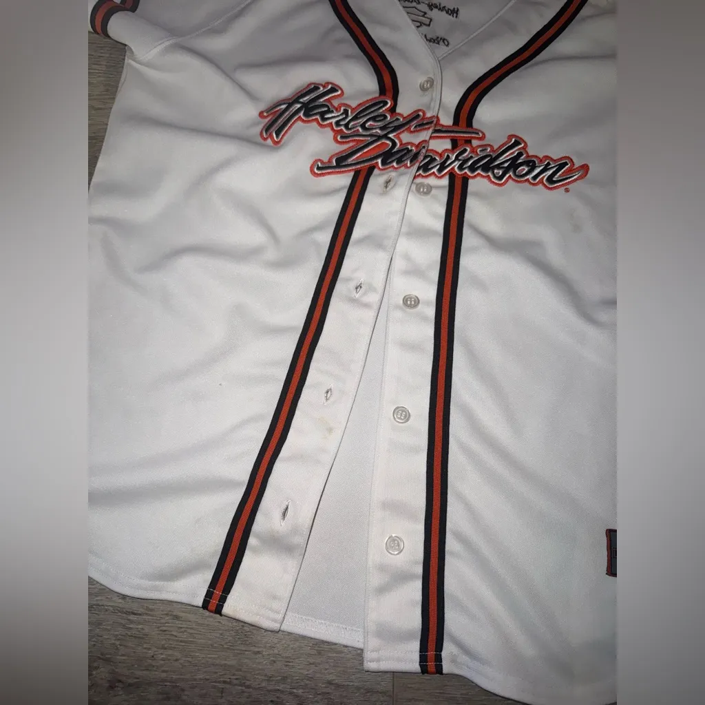 Harley Davidson Jersey Large O’Fallon. Illinois’s Red - Image 4