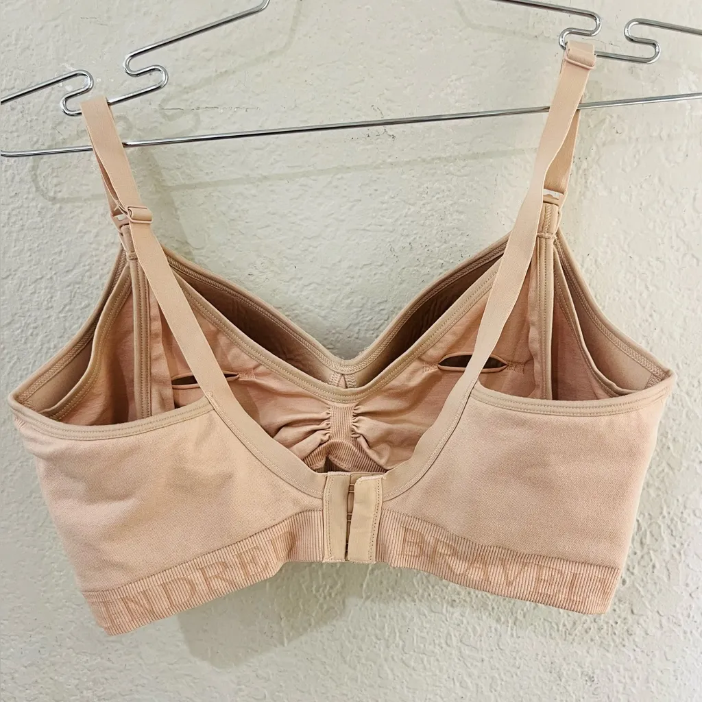 Kindred Bravely Bra Womens Large Pumping Nursing Bra Beige Nude Maternity Tan - Image 2