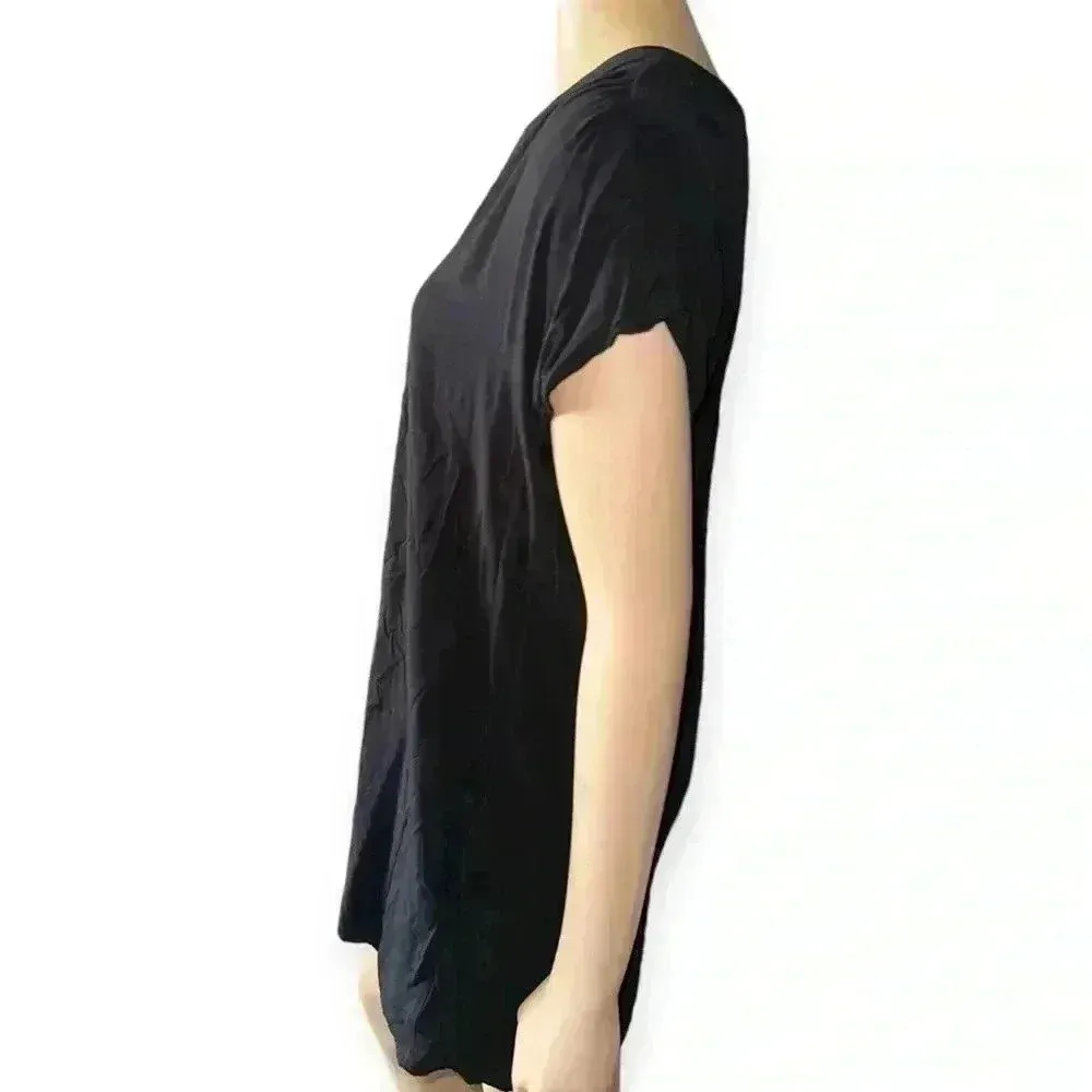 GAP Women's black Mini Dress Casual short sleeves Size M - Image 4