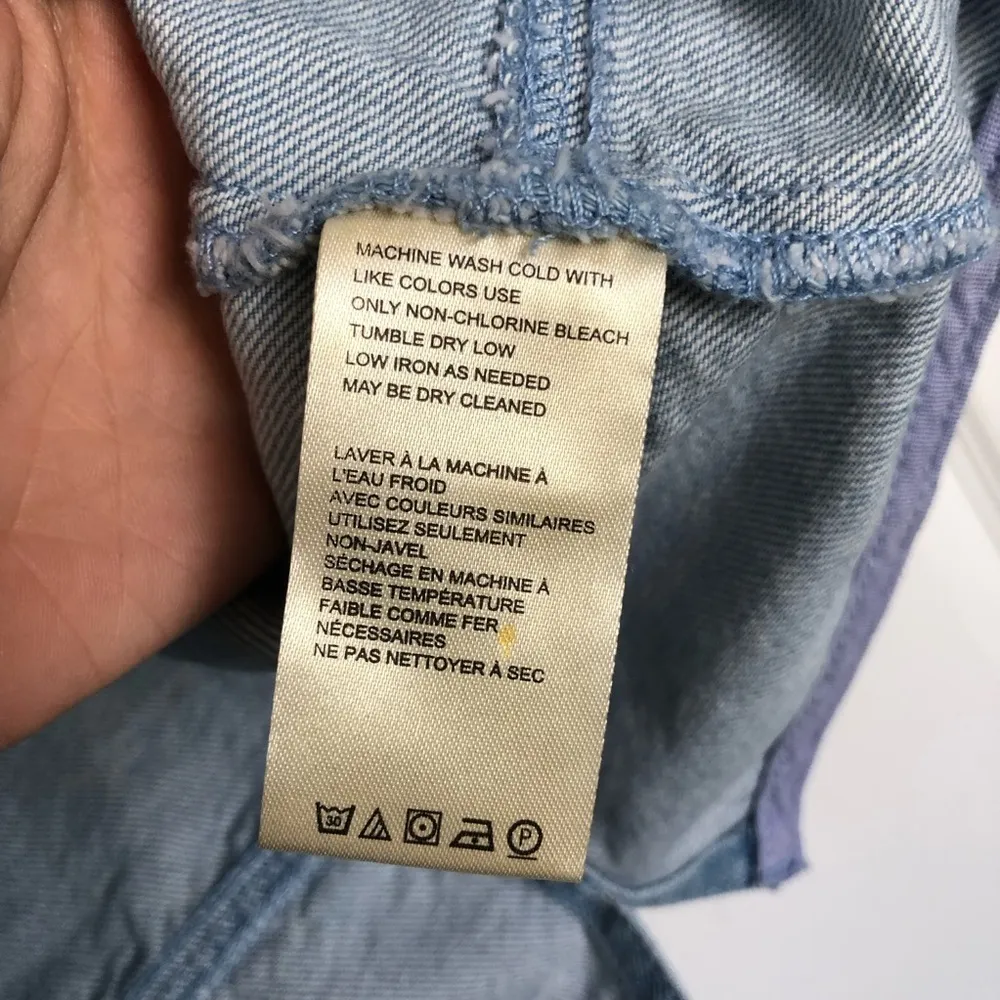 Free People Scout Light Wash Denim Set with Pleated Midi Skirt Size 10 - Image 10