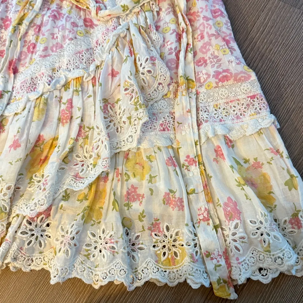 NWOT Loveshackfancy belen dress in lemonade stand - Image 6