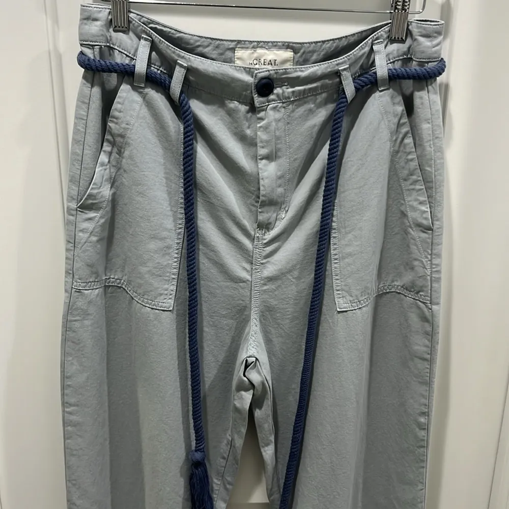 NWT The Great The Voyager Pant Seaside Chino with Belt Relaxed Fit Pants Sz 29 - Image 3