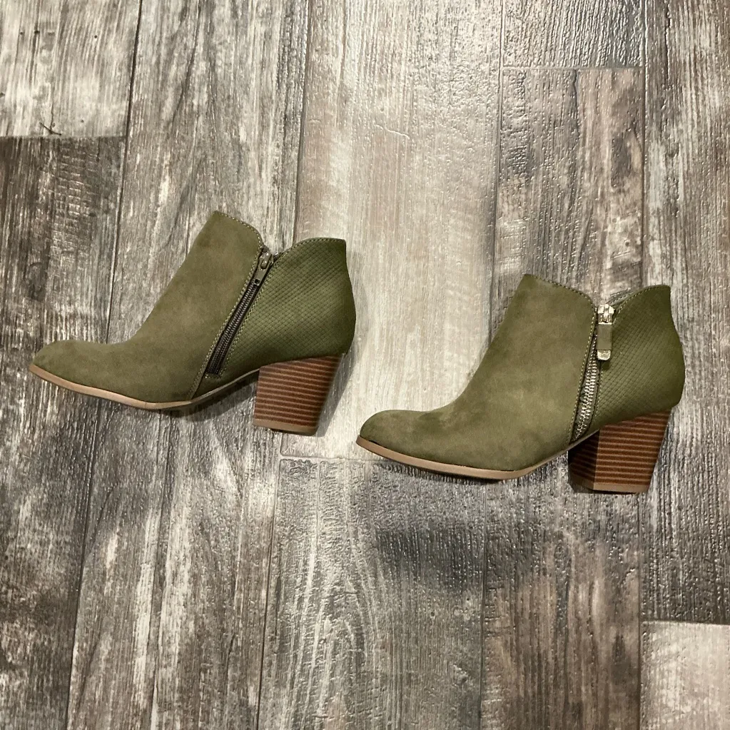 Style & Co Olive Ankle Boots with Block Heel Size 6 - Image 8
