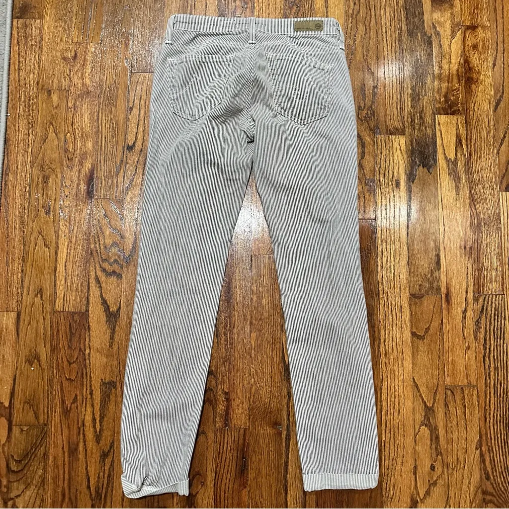 AG The Jodi Crop High Slim Flare Striped Crop Jeans 24R - Image 8