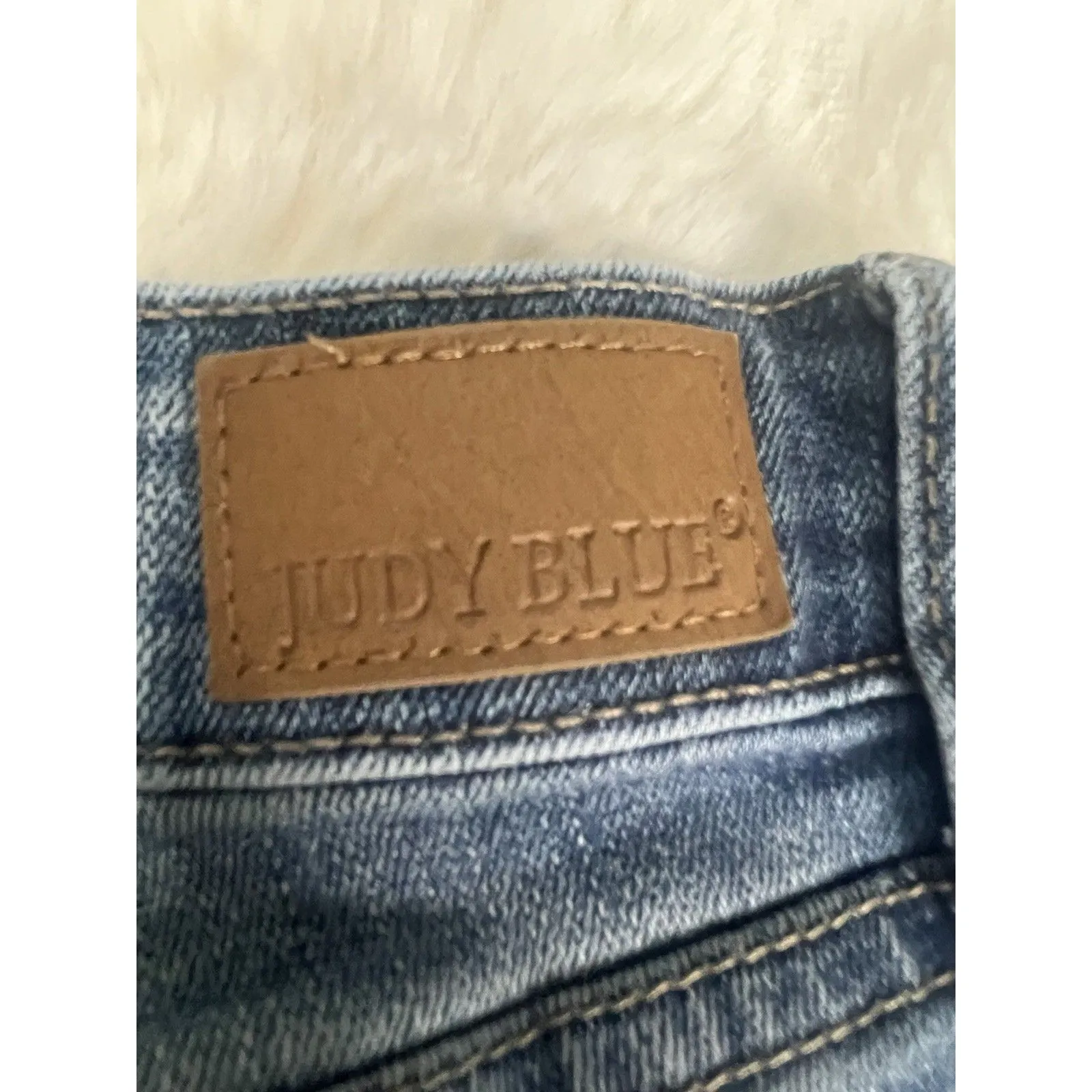 Judy Blue Womens sz 7/28 Distressed Denim Jeans - Image 8